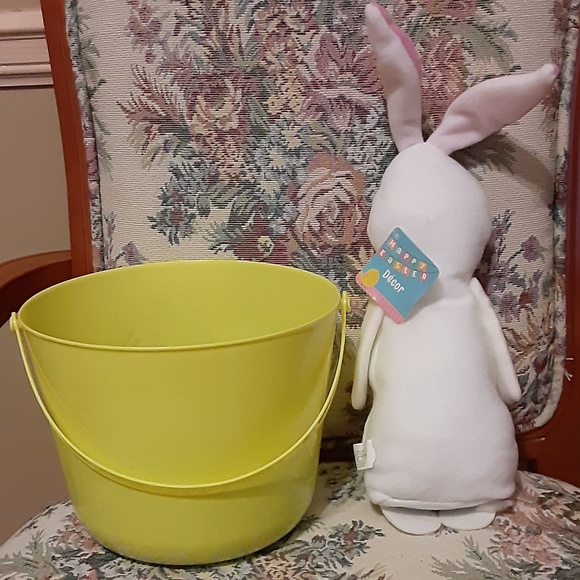 Easter Bunny Plush Toy & Pail - Picture 2 of 2